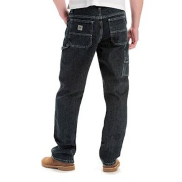 Lee Men's Dungarees Straight Leg Carpenter Jeans, 30W X 29L, Stone Wash Blue - Picture 3 of 3